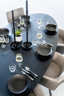 Black Oval Dining Table M | Eleonora Siera | dutchfurniture.com