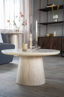 Travertine Pedestal Coffee Table | Eleonora Aime | Dutchfurniture.com