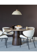Travertine Pedestal Dining Table | Eleonora Aikin | Dutchfurniture.com
