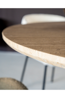 Travertine Pedestal Dining Table | Eleonora Aikin | Dutchfurniture.com