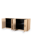 Oak Fluted 4-Door Sideboard | Eleonora Rosenborg | Dutchfurniture.com