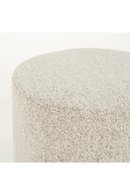 Cylindrical Taupe Fabric Ottoman | Eleonora Avah | Dutchfurniture.com