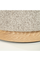 Cylindrical Taupe Fabric Ottoman | Eleonora Avah | Dutchfurniture.com
