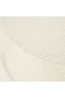 Cylindrical Beige Fabric Ottoman | Eleonora Avah | Dutchfurniture.com