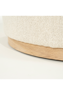 Cylindrical Beige Fabric Ottoman | Eleonora Avah | Dutchfurniture.com