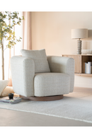 Curved Back Swivel Accent Chair | Eleonora Jordan | Dutchfurniture.com