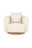 Curved Back Swivel Accent Chair | Eleonora Jordan | Dutchfurniture.com