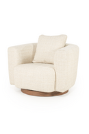 Curved Back Swivel Accent Chair | Eleonora Jordan | Dutchfurniture.com