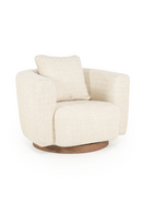 Curved Back Swivel Accent Chair | Eleonora Jordan | Dutchfurniture.com
