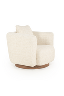 Curved Back Swivel Accent Chair | Eleonora Jordan | Dutchfurniture.com