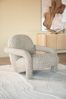 Upholstered Chunky Lounge Armchair | Eleonora Monica | Dutchfurniture.com