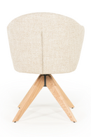 Oak Base Swivel Armchair | Eleonora Connor | Dutchfurniture.com