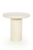 White Round Pedestal Side Table | Eleonora Jade | Dutchfurniture.com