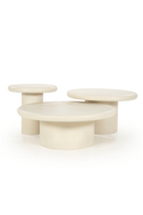 White Round Pedestal Side Table | Eleonora Jade | Dutchfurniture.com
