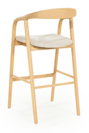 Lacquered Ash Wood Barstool | Eleonora Rayven | Dutchfurniture.com