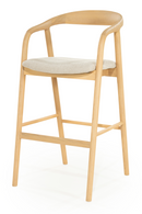 Lacquered Ash Wood Barstool | Eleonora Rayven | Dutchfurniture.com