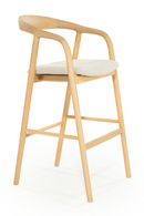 Lacquered Ash Wood Barstool | Eleonora Rayven | Dutchfurniture.com