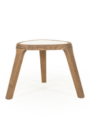 White Marble Triangular Side Table | Eleonora Fred | Dutchfurniture.com