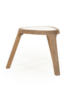 White Marble Triangular Side Table | Eleonora Fred | Dutchfurniture.com