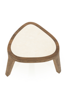 White Marble Triangular Side Table | Eleonora Fred | Dutchfurniture.com