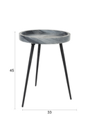 Solid Marble Side Table | DF Karrara | Dutchfurniture.com