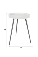 Solid Marble Side Table | DF Karrara | Dutchfurniture.com