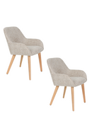 Upholstered Scandinavian Armchairs (2) | DF Loua | Dutchfurniture.com