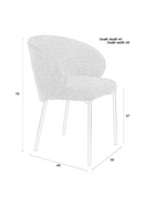 Minimalist Upholstered Dining Chairs (2) | DF Ayle | Dutchfurniture.com