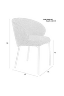 Minimalist Upholstered Dining Chairs (2) | DF Ayle | Dutchfurniture.com
