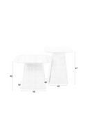 Beige Ceramic Side Table Set (2) | DF Baru | Dutchfurniture.com