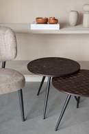 Teak Round Side Table Set (2) | DF Webster | Dutchfurniture.com
