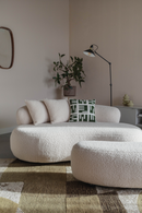 White Curved Hocker | DF Noxx | Dutchfurniture.com