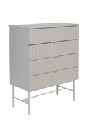 White 4-Drawer Cabinet | DF Cayo | Dutchfurniture.com