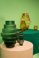 Yellow Tiered Glass Vase | Pols Potten Steps | Dutchfurniture.com