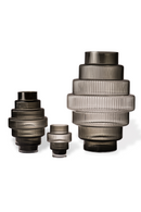 Dark Gray Tiered Glass Vase | Pols Potten Steps | Dutchfurniture.com