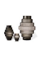 Dark Gray Tiered Glass Vase | Pols Potten Steps | Dutchfurniture.com