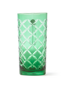 Patterned Green Glass Pitcher | Pols Potten Cuttings | Dutchfurniture.com