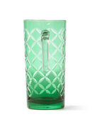 Patterned Green Glass Pitcher | Pols Potten Cuttings | Dutchfurniture.com