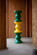 Lacquered Accent Stool | Pols Potten Zig Zag | Dutchfurniture.com