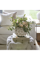 Floral White Ceramic Vase | Rivièra Maison Rose | Dutchfurniture.com