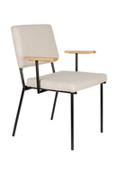 Gray Upholstered Dining Armchairs (2) | Zuiver Fellow | Dutchfurniture.com