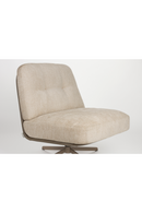 Cream Leather Swivel Lounge Chair | Zuiver Benjamin | Dutchfurniture.com