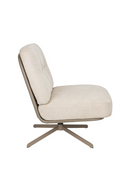 Cream Leather Swivel Lounge Chair | Zuiver Benjamin | Dutchfurniture.com