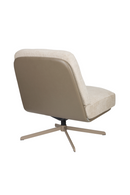 Cream Leather Swivel Lounge Chair | Zuiver Benjamin | Dutchfurniture.com