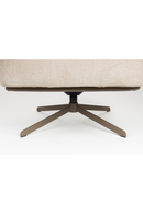 Cream Leather Swivel Lounge Chair | Zuiver Benjamin | Dutchfurniture.com