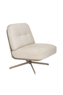 Cream Leather Swivel Lounge Chair | Zuiver Benjamin | Dutchfurniture.com