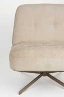 Cream Leather Swivel Lounge Chair | Zuiver Benjamin | Dutchfurniture.com