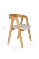 Solid Ash Dining Chairs (2) | Zuiver Mads | Dutchfurniture.com