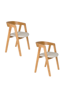 Solid Ash Dining Chairs (2) | Zuiver Mads | Dutchfurniture.com