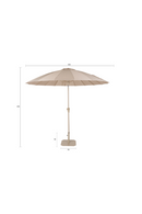 Stainless Steel Parasol Set | Zuiver Sunbrella Sunshine | Dutchfurniture.com
